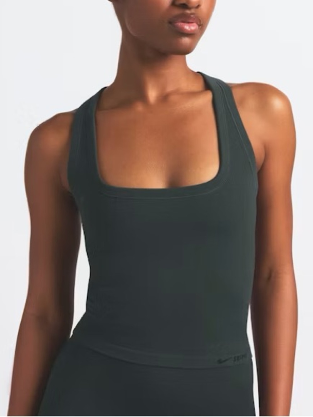 NikeSKIMS Vintage Seamless Racerback Tank S Dark Teal